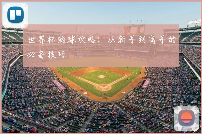 世界杯购球攻略：从新手到高手的必备技巧