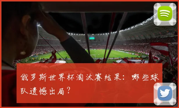 俄罗斯世界杯淘汰赛结果：哪些球队遗憾出局？
